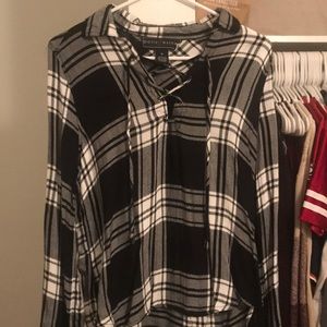 Black and white flannel